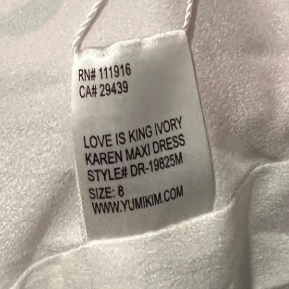 Yumi Kim Karen One Shoulder Maxi Dress in Love is King Ivory (8) - Picture 7 of 8